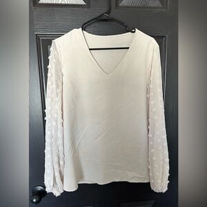 Long sleeve nude top